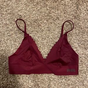 ‘PINK’ MAROON BRALETTE